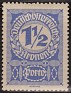 Austria 1920 Numbers 1/2 H Blue Scott J85